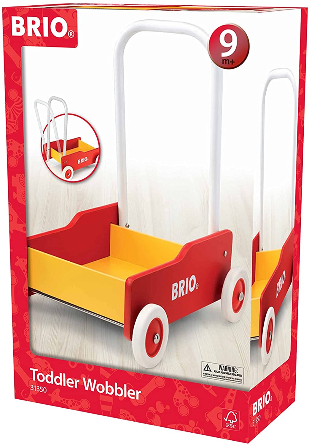 BRIO Toddler Wobbler Walker Wagon