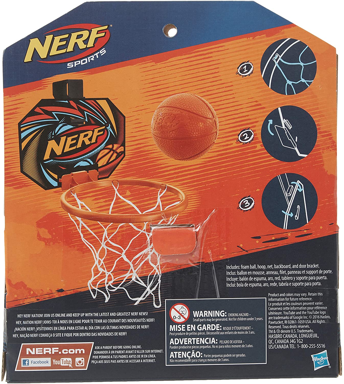 Nerf Hoop Basketball Set