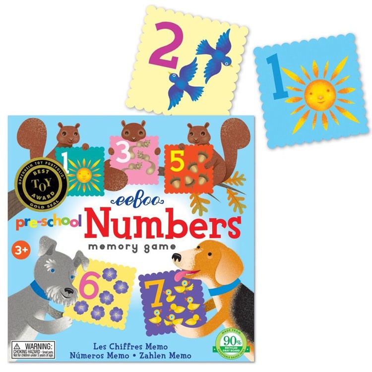 Preschool Numbers Memory Game