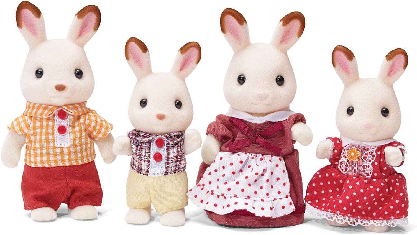 Calico Critters Hopscotch Rabbit Family