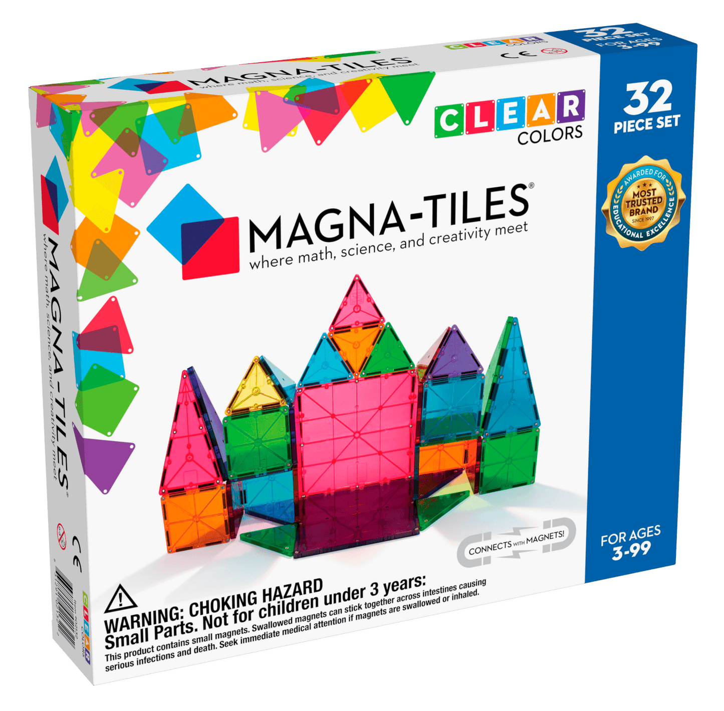 Magna-Tiles Clear 32 Piece Set