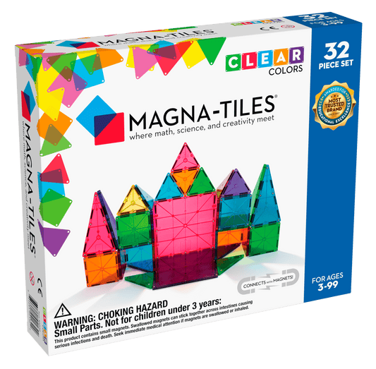 Magna-Tiles Clear 32 Piece Set